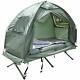 Outsunny Portable Camping Cot Tent Air Mattress Sleeping Bag Pillow Heavy Duty