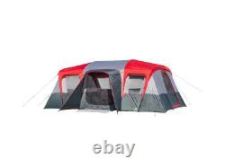 Ozark Trail 16-Person 3-Room Camping Cabin Tent, with 3 Entrances