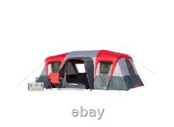 Ozark Trail 16-Person 3-Room Camping Cabin Tent, with 3 Entrances