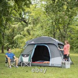 Ozark Trail 6 Person Dark Rest Cabin Tent 10' x 9' Portable Shelter Kit Sleeps 6
