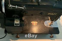 PFAFF 230 Vintage Sewing Machine Portable Heavy Duty Leather Industrial Black