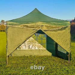 PLUS-Q Gazebo 3 x 3 HEAVY DUTY Pop Up Gazebo With Sides Waterproof Marquee Tent