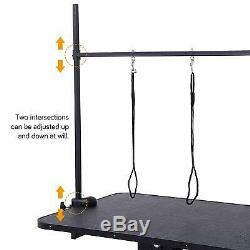 Pet Dog Grooming Table Heavy Duty Hydraulic Z-Lift Table with Arm Leash Loop UK