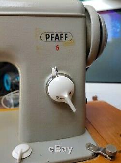 Pfaff 6 Heavy duty. Serviced. With case, Pedal Excellent Condition