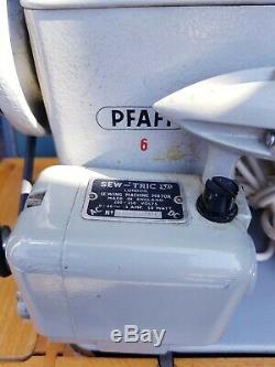 Pfaff 6 Heavy duty. Serviced. With case, Pedal Excellent Condition