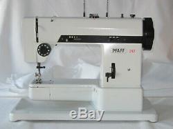 Pfaff Model 297 Heavy Duty Portable Sewing Machine Bobbin Foot Pedal GermanySews