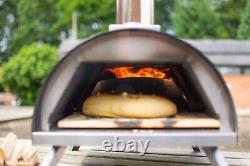 Pizza Oven Portable 100% Stainless Steel Heavy Duty Wood Pellets or Charcoal NEW