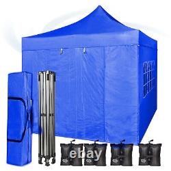 Pop Up 3x3m Gazebo Heavy Duty Waterproof Commercial Grade MarketStall with 4 Sides
