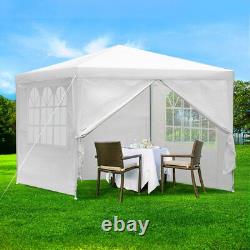 Pop Up Gazebo 3x3m Garden Heavy Duty Marquee Waterproof Tent Canopy with 4 Sides