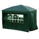 Pop Up Gazebo 3x3m With 4 Sides Heavy Duty Marquee Waterproof Garden Tent Canopy