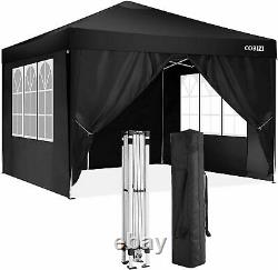 Pop Up Gazebo Canopy Marquee Strong Waterproof Heavy Duty Garden Party Tent 3x3M