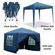 Pop Up Gazebo With 4 Sides Panels Heavy Duty Waterproof Outdoor Events Shelters