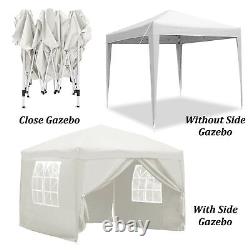 Pop Up Gazebo with 4 Sides Panels Heavy Duty Waterproof Outdoor Events Shelters