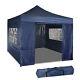 Pop-up Gazebo 3x3m Heavy Duty Canopy Garden Party Tent Waterproof With 4sides Uk