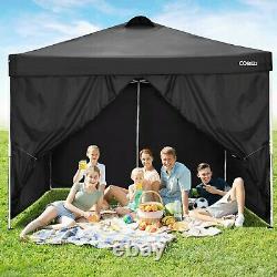 Pop-up Gazebo 3x3M Heavy Duty Canopy Garden Party Tent Waterproof with 4Sides UK