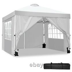Pop-up Gazebo Heavy Duty Waterproof Marquee 3x3m Canopy Outdoor Garden Tent side