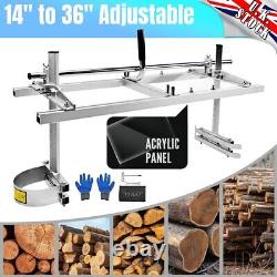 Portable 14 to 36 Chainsaw Mill Planking Lumber Cut Woodworker Slab Heavy-Duty