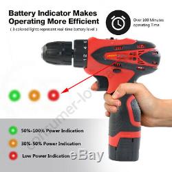 Portable 16.8V Cordless Drill Driver Set Electric 1.5Ah Lithium Ion Screwdriver