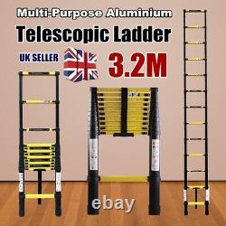 Portable 3.2M Heavy Duty Multi-Purpose Aluminium Telescopic Ladder Extendable