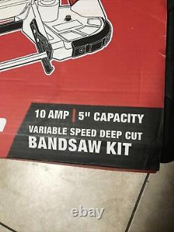 Portable Band Saw Kit 10 Amp Deep Cut Variable Speed For Heavy Duty Cutting Tool
