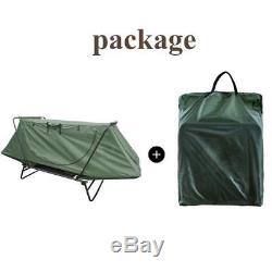 Portable Compact Off Ground Folding Camping Tent Cot Bed Fishing Shelter Green