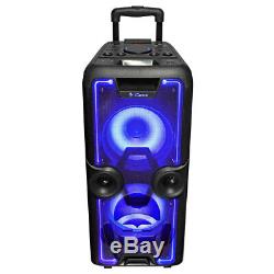 Portable Heavy Duty Bluetooth Speaker 2000 Idance Megabox Party System In Black