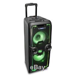 Portable Heavy Duty Bluetooth Speaker 2000 Idance Megabox Party System In Black