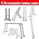 Portable Heavy Duty Multi-purpose Alu/steel Telescopic Folding Ladder Extendable