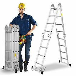Portable Heavy Duty Multi-Purpose Alu/Steel Telescopic Folding Ladder Extendable