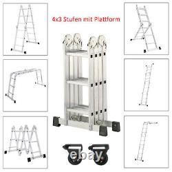 Portable Heavy Duty Multi-Purpose Aluminium Telescopic Ladder Extension Ladder