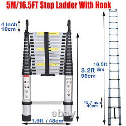 Portable Heavy Duty Multi-Purpose Aluminium Telescopic Step Ladder Extendable