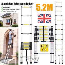 Portable Heavy Duty Multi-Purpose Aluminum Telescopicing Ladder Extendable 5.2M