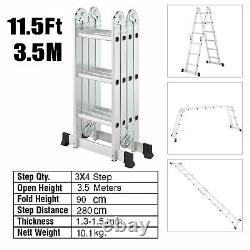 Portable Heavy Duty Multi-Purpose Stainless Telescopic Folding Ladder Extendable