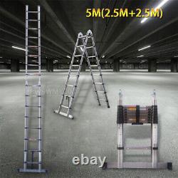 Portable Heavy Duty Multi-Purpose Stainless steel Telescopic Ladder Extendable