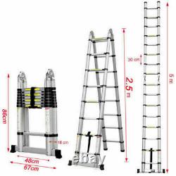 Portable Heavy Duty Multi-Purpose Stainless steel Telescopic Ladder Extendable
