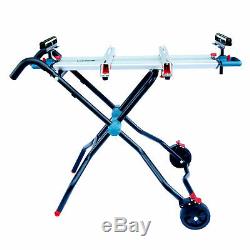 Portable Mitre Saw Stand Universal Heavy Duty Folding Work Table Wheels Workshop
