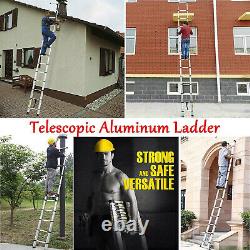 Portable Multi-Purpose Aluminium Telescopic Folding Ladder Extendable Heavy Duty