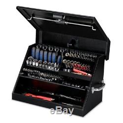 Portable Tool Chest 23 Inch Black Tools Storage Organizer Heavy Duty Metal Box