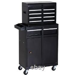 Portable Tool Chest Heavy Duty Garage Storage Black Box Cart Workshop Cabinet