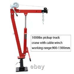 Portable Truck Crane Hoist Deer Lift Manual Winch Hydraulic 450kg Workshop Jack