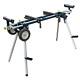 Powertec Miter Saw Stand W Rubber Wheels Deluxe Portable Heavy Duty 110volt