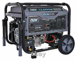 Pulsar G12KBN Heavy Duty Portable Dual Fuel Generator 9500 Rated Watts & 12