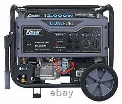 Pulsar G12KBN Heavy Duty Portable Dual Fuel Generator 9500 Rated Watts & 12