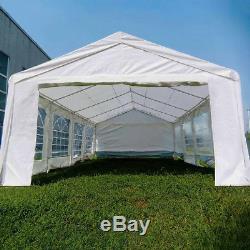 Quictent 4x8M White Marquee Party Tent Garden Gazebo Canopy Portable Carport