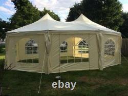 Quictent 6.8x5M Heavy Duty Marquee Octagonal Wedding Party Tent Outdoor Gazebo