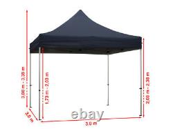 REGNUM GAZEBO 3x3 HEAVY DUTY Pop Up Waterproof Marquee Garden Party Tent Canopy