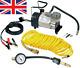 Ring Rac900 Heavy Duty Tyre Inflator, Air Compressor With 7m Extendable