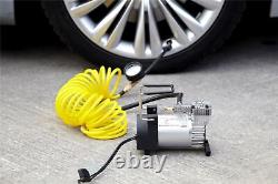 Ring RAC900 Heavy Duty Tyre Inflator, Air Compressor with 7m extendable airline