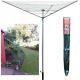 Rotary Airer 30m Outdoor 3 Arm Clothes Washing Line Dryer Folding Garden Laundry