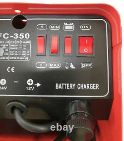 SPARK Car Battery Charger Heavy Duty 12V 24V Trickle Fast, Vehicle HGV Lorry